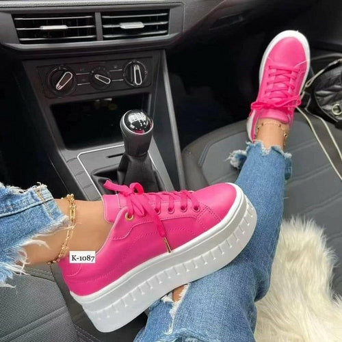 Women's Flatform Platform Sneakers — Everyday Casual Comfort