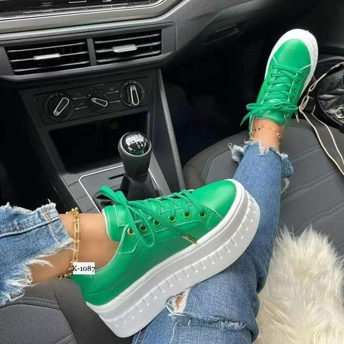 Women's Flatform Platform Sneakers — Everyday Casual Comfort