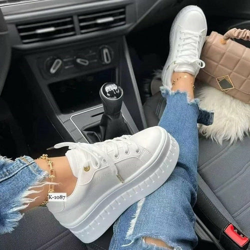 Women's Flatform Platform Sneakers — Everyday Casual Comfort