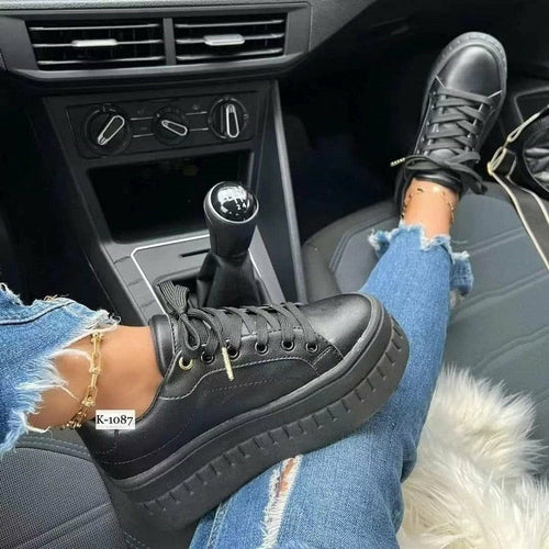 Women's Flatform Platform Sneakers — Everyday Casual Comfort